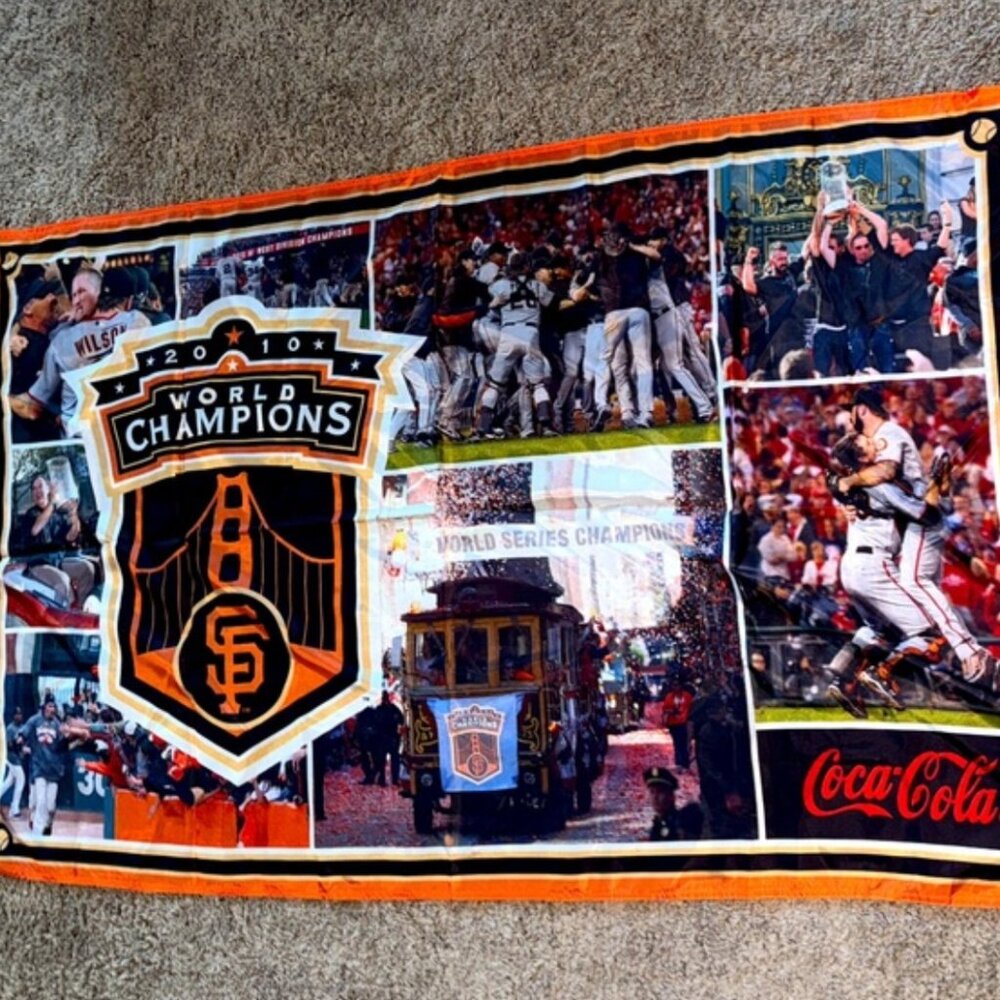 Coca Cola Champions Towel - Orange and Black 60x35